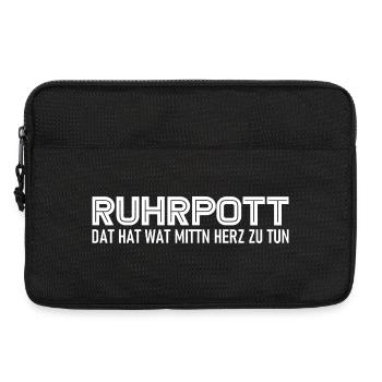 Ruhrpott - Dat hat wat mittn Herz zu tun - Zeche - Laptoptasche 13" - Schwarz - Vorne