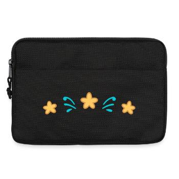 Éclats d'Étoiles Aqua - Sacoche pour ordinateur portable 13 pouces - noir - Devant