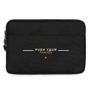 Push Your Limits — Discipline Mindset Design - Laptop bag 13" - black - Front