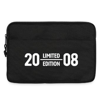 Limited Edition 2008 Geburtstag Geschenk - Laptoptasche 13" - Schwarz - Vorne