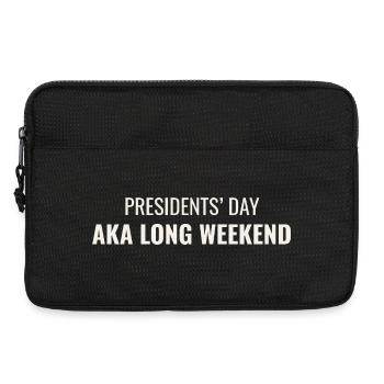 La Journée des Présidents, aussi appelée Long Week-end - Sacoche pour ordinateur portable 13 pouces - noir - Devant