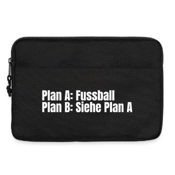 Plan A Fußball – Plan B - Laptoptasche 13" - Schwarz - Vorne