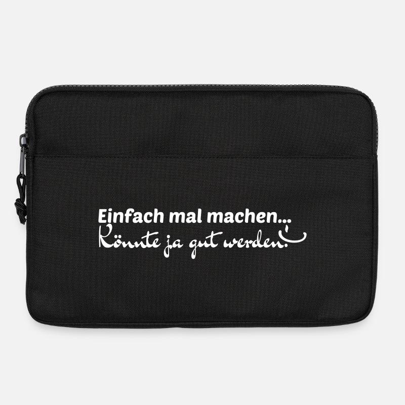 Einfach mal machen... - Laptoptasche 13" - Schwarz