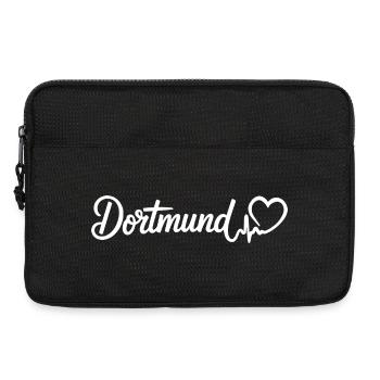 Dortmund Herzschlag Herz - Laptoptasche 13" - Schwarz - Vorne