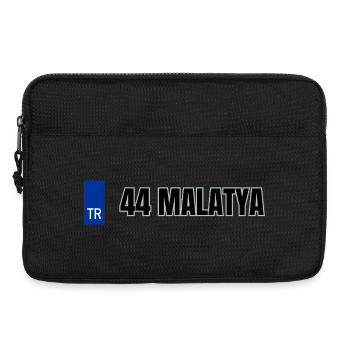 44 Malatya Kennzeichen | Türkisches Kennzeichen - Laptoptasche 13" - Schwarz - Vorne