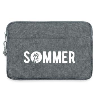 Endlich Sommer - Laptoptasche 13" - Grau meliert - Vorne