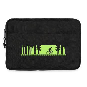 Bike Tour Forest Range - Minimalist Design - Laptop bag 13" - black - Front