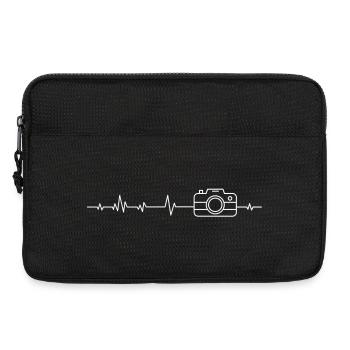 Photographe photographe photographier l’appareil photo - Sacoche pour ordinateur portable 13 pouces - noir - Devant