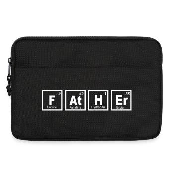 Father Periodic Table - Laptop bag 13" - black - Front