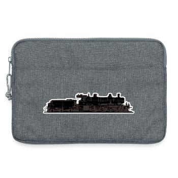 Train de locomotives - Sacoche pour ordinateur portable 13 pouces - gris chiné - Devant