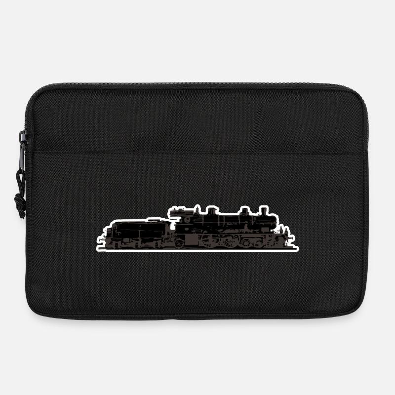 Lokomotive Zug - Laptoptasche 13" - Schwarz