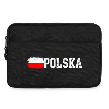 Drapeau de la Polska - Sacoche pour ordinateur portable 13 pouces - noir - Devant