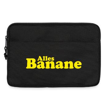 Alles Banane - Laptoptasche 13" - Schwarz - Vorne