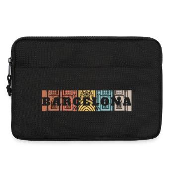 Barcelona Skyline Mosaic - Laptop bag 13" - black - Front