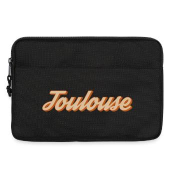 Lettrage Toulouse Vintage - Sacoche pour ordinateur portable 13 pouces - noir - Devant