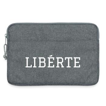 libérte - Sacoche pour ordinateur portable 13 pouces - gris chiné - Devant