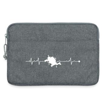 Pulse Rider Silhouette - Laptoptasche 13" - Grau meliert - Vorne