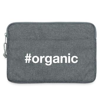 ORGANIC Hashtag - Laptop bag 13" - heather grey - Front