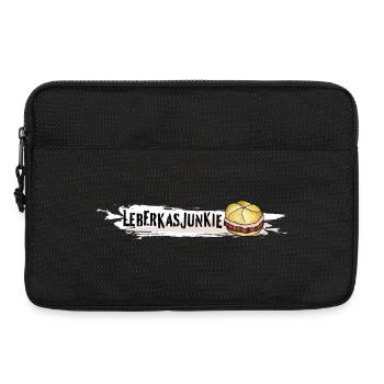 leberkasjunkie leberkäse sprüche fast food - Laptoptasche 13" - Schwarz - Vorne