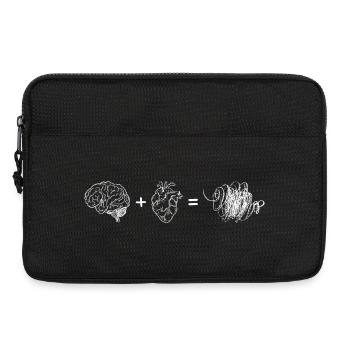 Brain Heart Fusion - Laptop bag 13" - black - Front