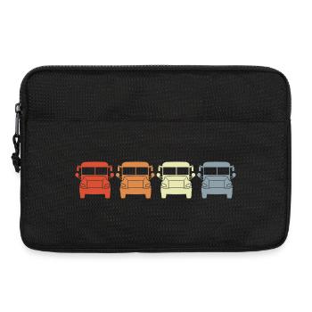 Retro Buses - Laptop bag 13" - black - Front