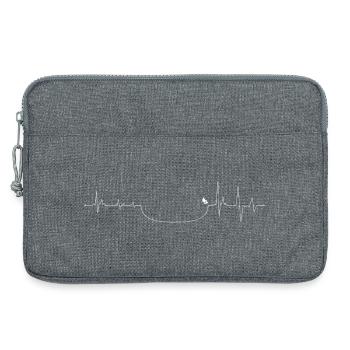 Battement de cœur Smileline - Sacoche pour ordinateur portable 13 pouces - gris chiné - Devant