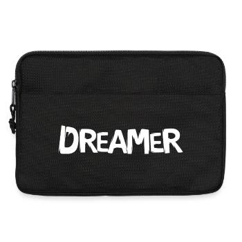 Dreamer Lettering - Cartoon font - Laptop bag 13" - black - Front