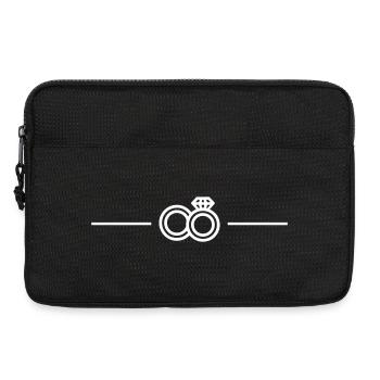 Wedding Wedding Rings - Laptop bag 13" - black - Front