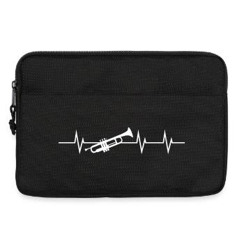 Trumpet Heartbeat - Laptoptasche 13" - Schwarz - Vorne