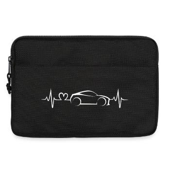 Sports Car Heartbeat Love for the Car - Laptop bag 13" - black - Front