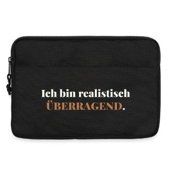 I am realistically outstanding – elegantly honest - Laptop bag 13" - black - Front