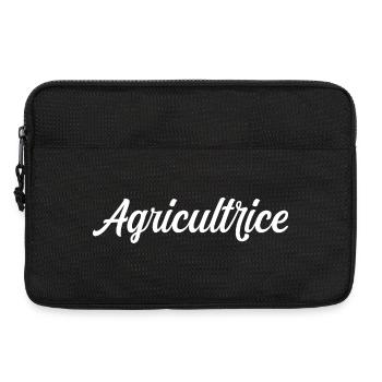 Agricultrice Fermière Culture Élevage Terre Pro - Sacoche pour ordinateur portable 13 pouces - noir - Devant