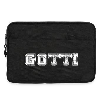 Gotti Distressed College Schriftzug - Laptoptasche 13" - Schwarz - Vorne