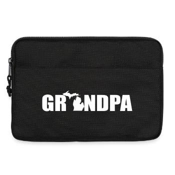 Grandpa Michigan Pride State Father's Day Funny - Laptop bag 13" - black - Front