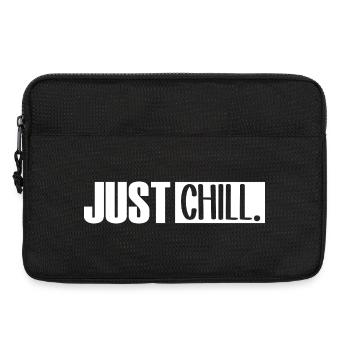 Just Chill Funny Chilling Sayings - Laptop bag 13" - black - Front