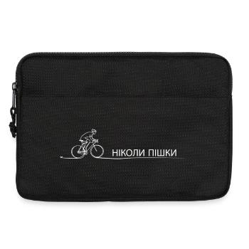 Cyclist Saying Gift Idea Bicycle - Laptop bag 13" - black - Front