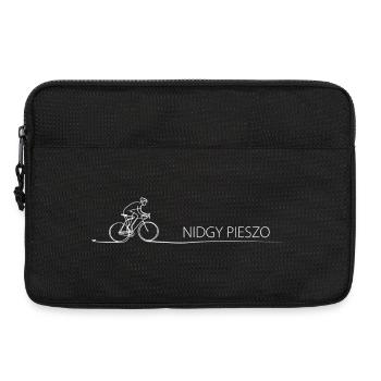 Cycliste qui dit une idée cadeau : vélo - Sacoche pour ordinateur portable 13 pouces - noir - Devant