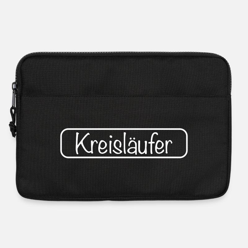 Schriftzug Kreisläufer (Weiß) - Laptoptasche 13" - Schwarz