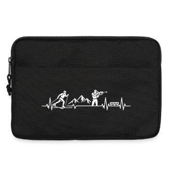 Biathlon Gift Biathlète Sports d’hiver - Sacoche pour ordinateur portable 13 pouces - noir - Devant