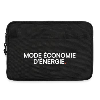 Energy-saving mode, humor, fatigue - Laptop bag 13" - black - Front