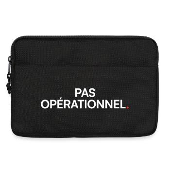 Pas opérationnel humour fatigue travail - Sacoche pour ordinateur portable 13 pouces - noir - Devant