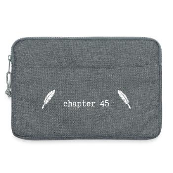 Chapter 45 Birthday - Laptop bag 13" - heather grey - Front