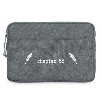 chapter 55 Geburtstag - Laptoptasche 13" - Grau meliert - Vorne