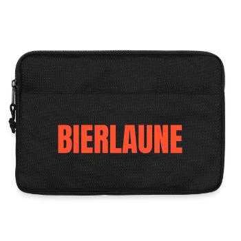 Bierlaune Shirt – Lustiges Frühlingsfest Bier Fest - Laptoptasche 13" - Schwarz - Vorne