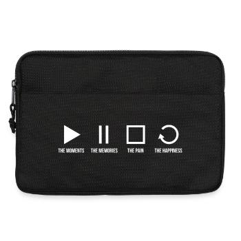 Mindfulness, Moments, Memories, Happiness - Laptop bag 13" - black - Front