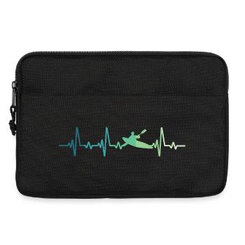 Kanu-Kajak-Heartbeat-Kanu - Laptoptasche 13" - Schwarz - Vorne