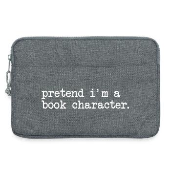 Faire semblant d’être un personnage de livre Lecture drôle - Sacoche pour ordinateur portable 13 pouces - gris chiné - Devant