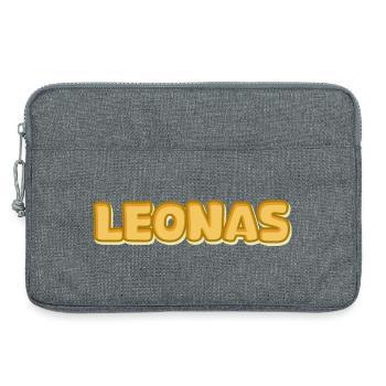 Cadeau pour Leonas - Sacoche pour ordinateur portable 13 pouces - gris chiné - Devant