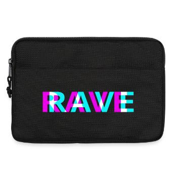 Conception du festival Rave Neon Techno - Sacoche pour ordinateur portable 13 pouces - noir - Devant