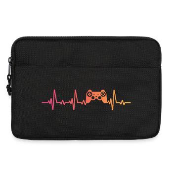 console controller sunset heartbeat Gamer - Laptop bag 13" - black - Front